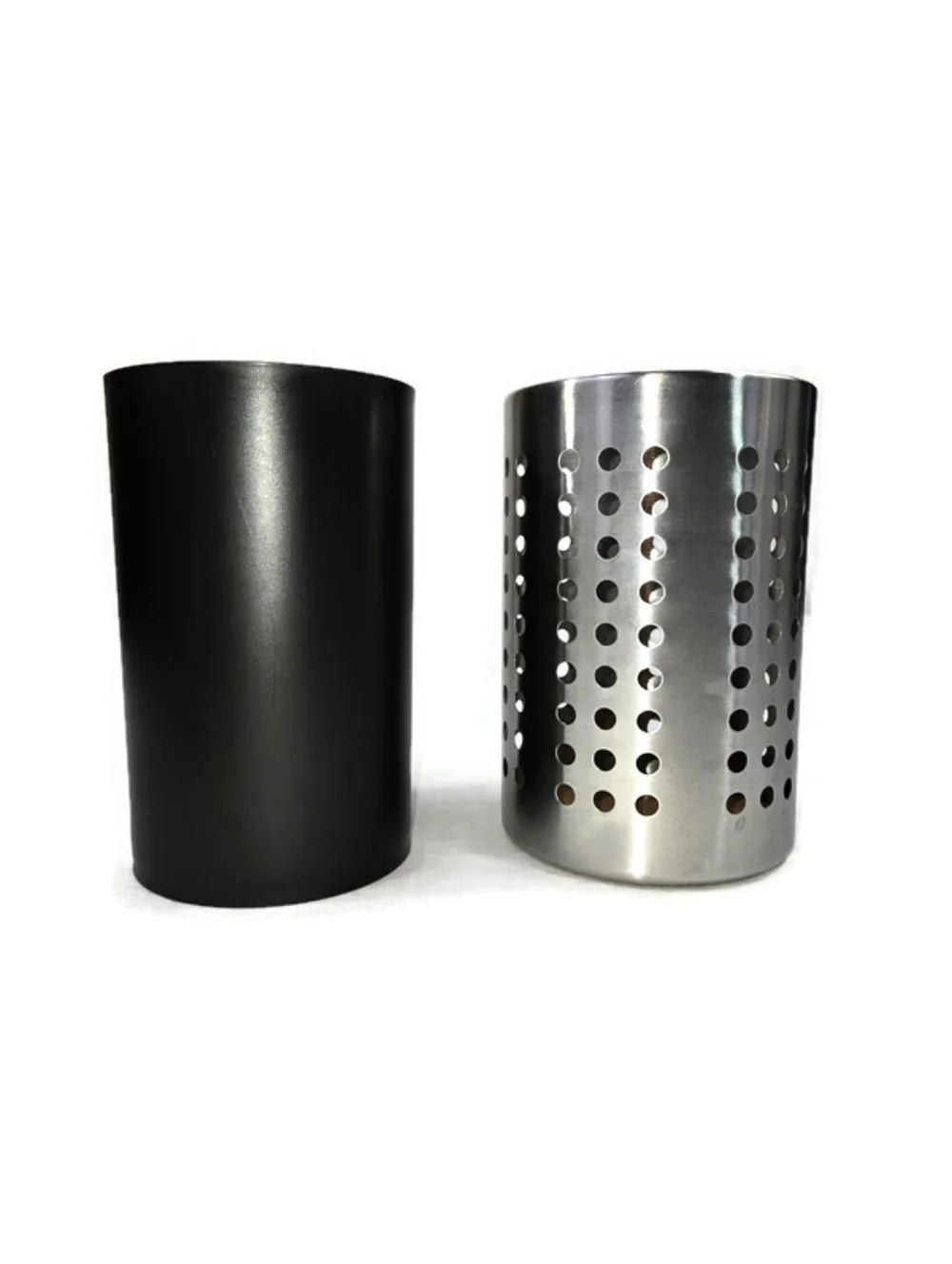 IKEA Stainless Utensil Holder w Plastic Insert Kitchen Organizer NWOT